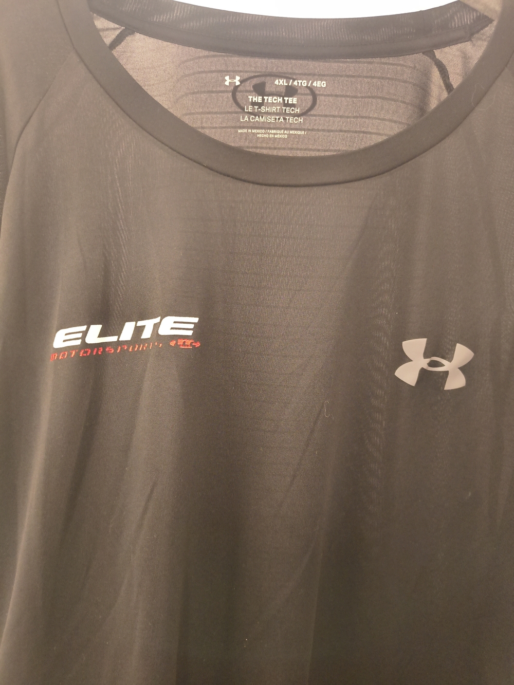 Under Armour Black Elite Performance Men's Shirt - Picture 3 of 4
